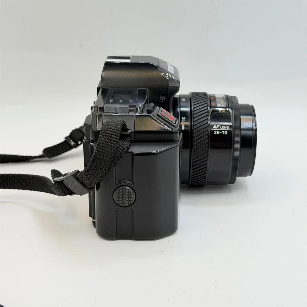 Minolta Maxxum 5000 35mm SLR Camera W/ 35-70mm 70-210 Lenses + Acc - Tested!